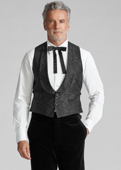 Colete Ralph Lauren Jacquard Tuxedo Homem 70123-COSD